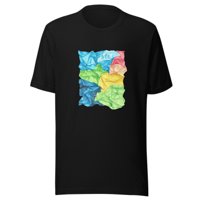 Unisex t-shirt "Crinkle Canvas: Art in a New Dimension" - Radiant Art of Radiant Group