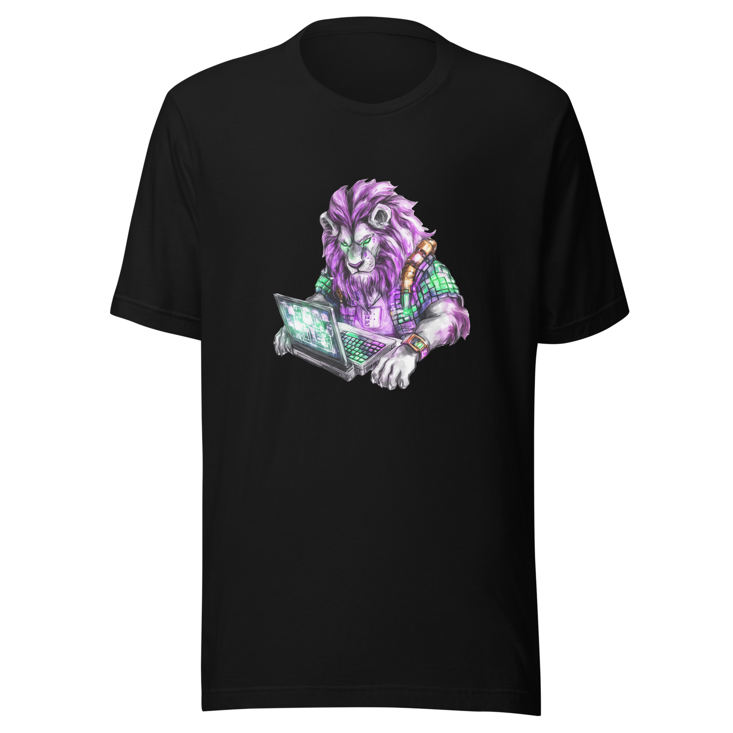 Unisex t-shirt "Lion Coder"