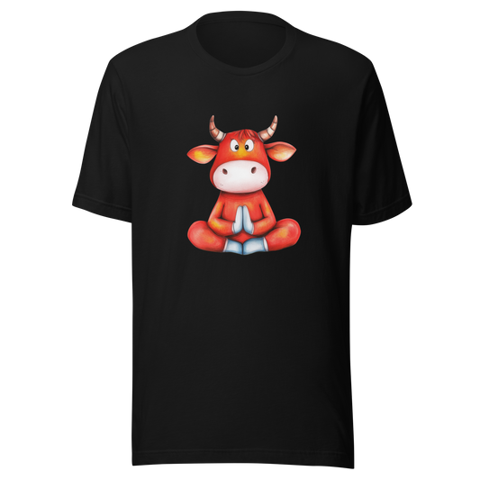 Unisex t-shirt "The Meditating Cow" - Radiant Art of Radiant Group