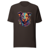 "Kaleidoscope Canine: Colorful Dog Portrait" Unisex T-Shirt - Radiant Art of Radiant Group