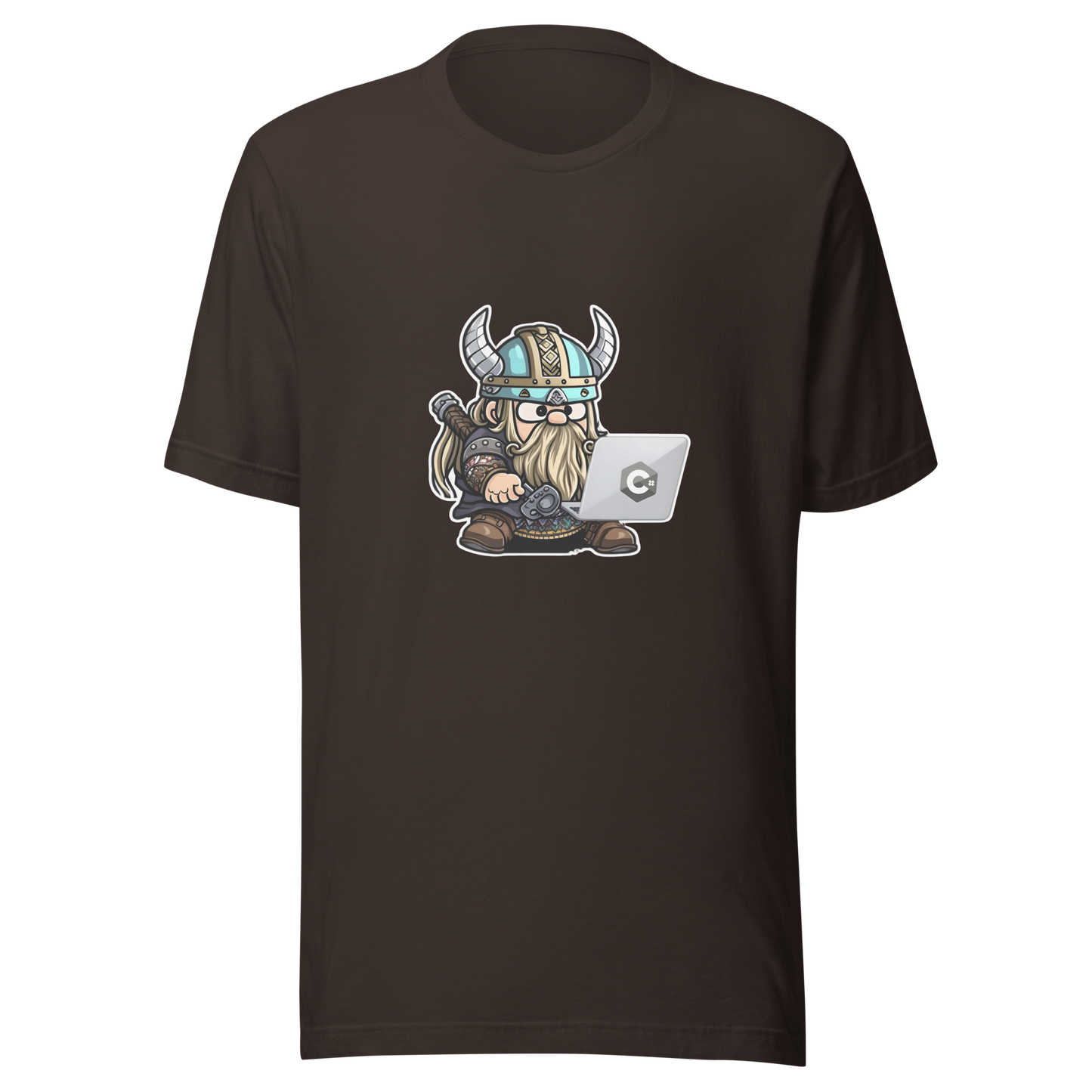 Unisex t-shirt with viking-programmer: Valhalla Debugging Squad