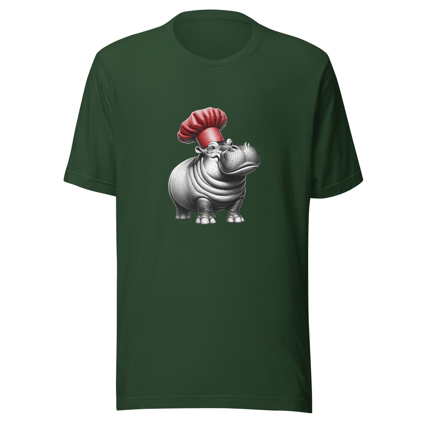 "Hippo Chef: Culinary Comedian" Unisex Graphic T-Shirt
