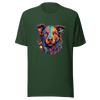 "Kaleidoscope Canine: Colorful Dog Portrait" Unisex T-Shirt - Radiant Art of Radiant Group