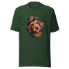 Unisex t-shirt "Bohemian Bowler: Artistic Dog with Hat" - Radiant Art of Radiant Group