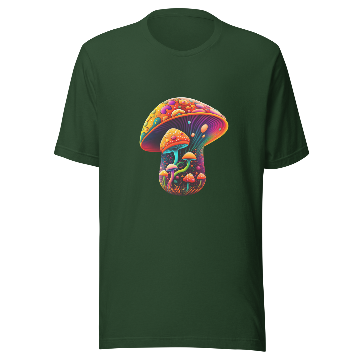 Unisex t-shirt with fantasy mushroom