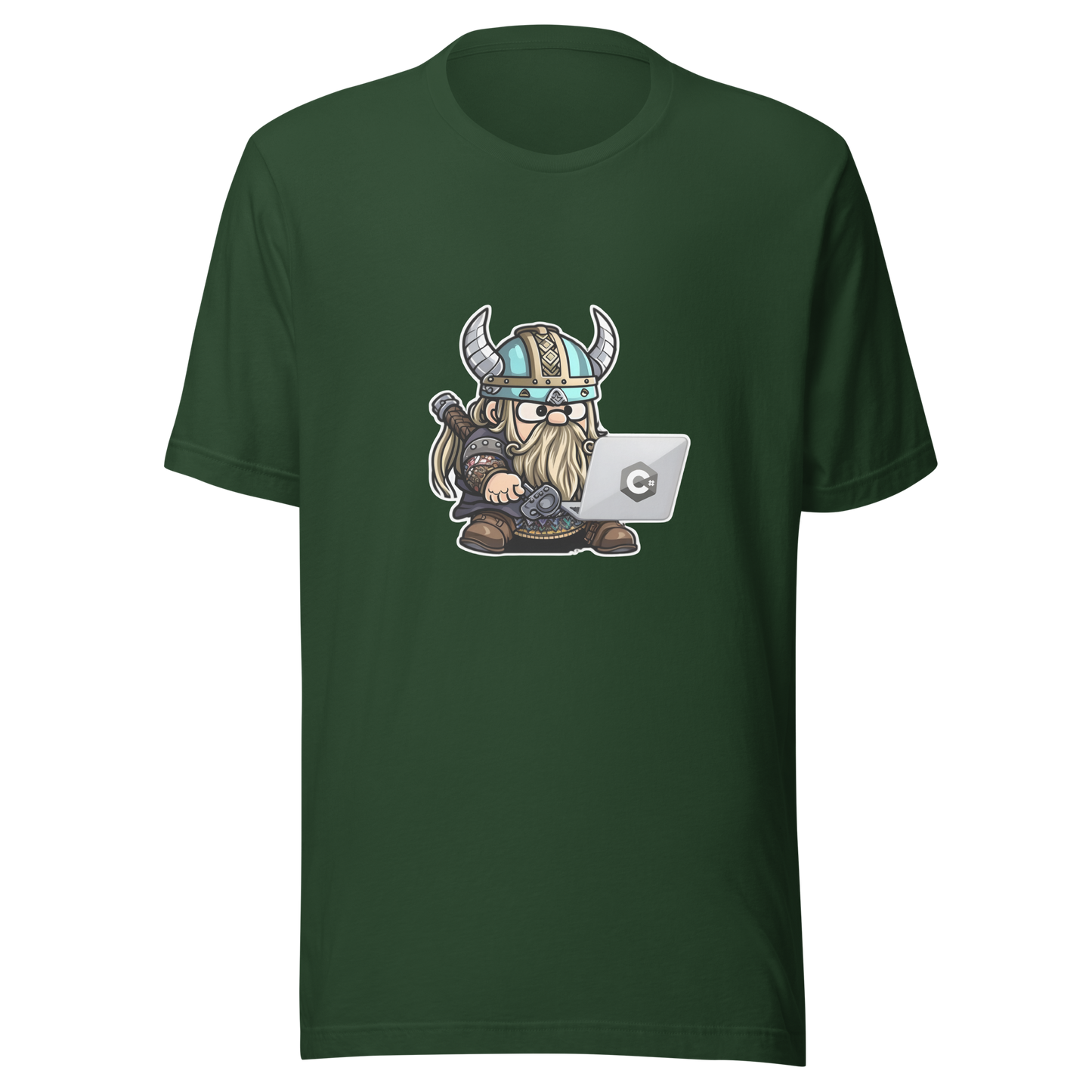 Unisex t-shirt with viking-programmer: Valhalla Debugging Squad