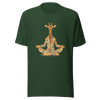 Unisex t-shirt Zen Safari: Meditating Giraffe - Radiant Art of Radiant Group