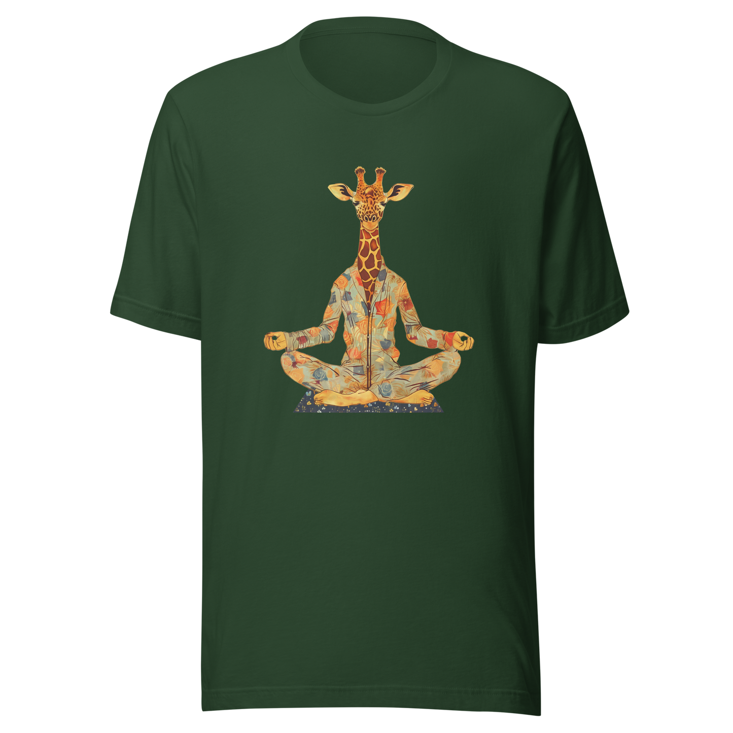 Unisex t-shirt Zen Safari: Meditating Giraffe