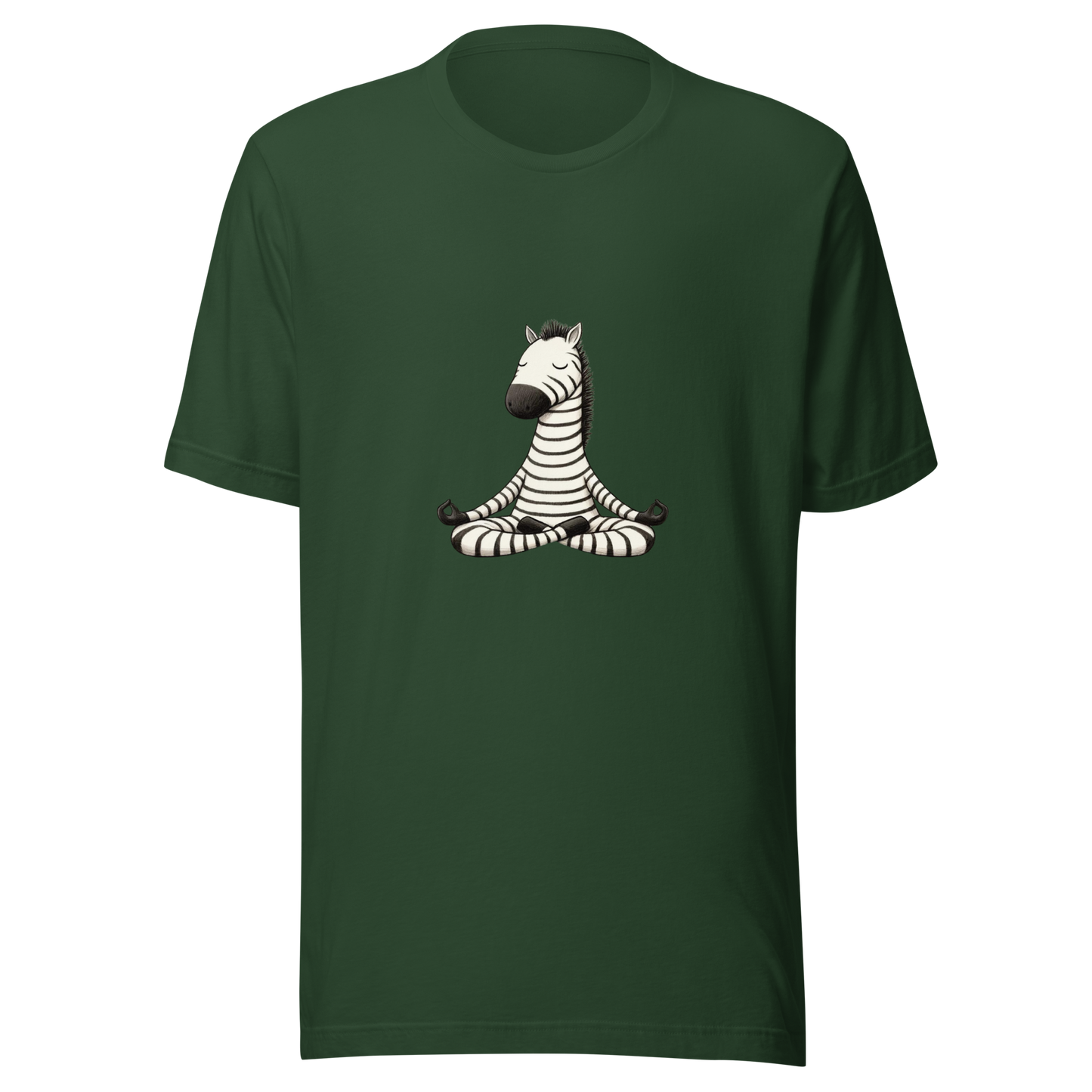 Unisex t-shirt Zen yoga Zebra