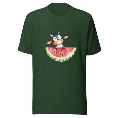 Unisex t-shirt "The Watermelon Cow" - Radiant Art of Radiant Group