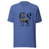 Unisex t-shirt with blue zebra - Radiant Art of Radiant Group
