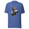 Unisex Novelty Hippo Graphic T-Shirt with Colorful Beanie - Radiant Art of Radiant Group
