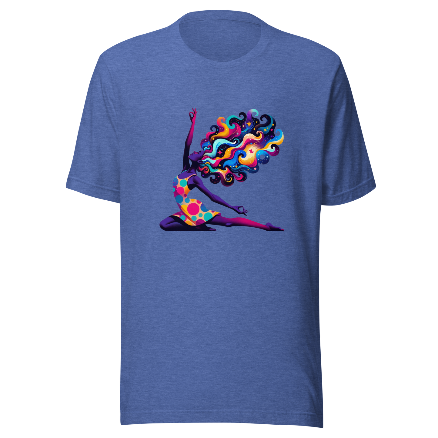 "Universal Flow: Abstract Cosmic Yoga" Graphic Unisex T-Shirt