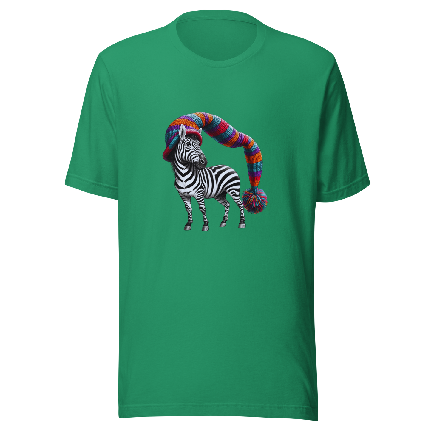 Unisex t-shirt with stylish zebra