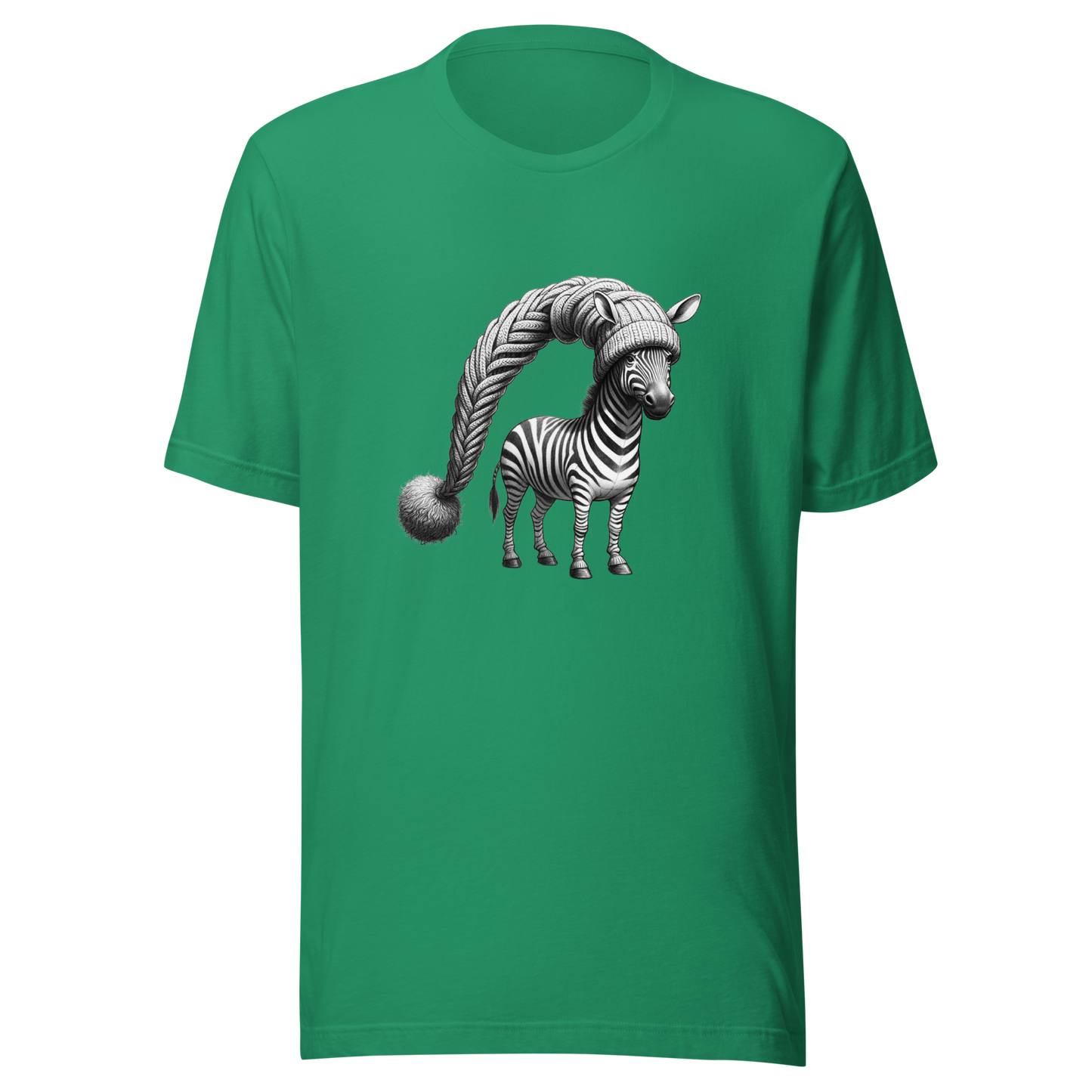 Unisex t-shirt of funny zebra