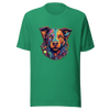 "Kaleidoscope Canine: Colorful Dog Portrait" Unisex T-Shirt - Radiant Art of Radiant Group