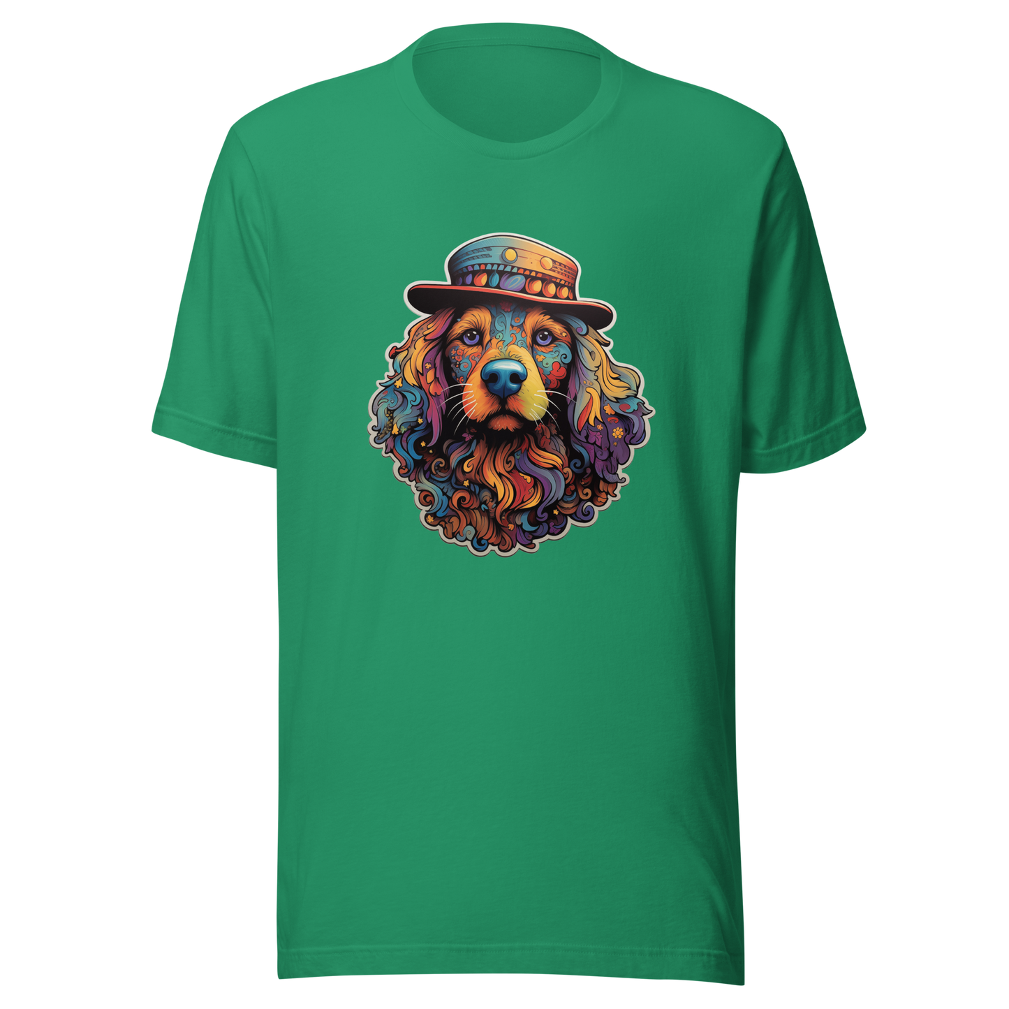 Unisex Graphic Tee "Gentleman Pup: Stylishly Hatted Dog"