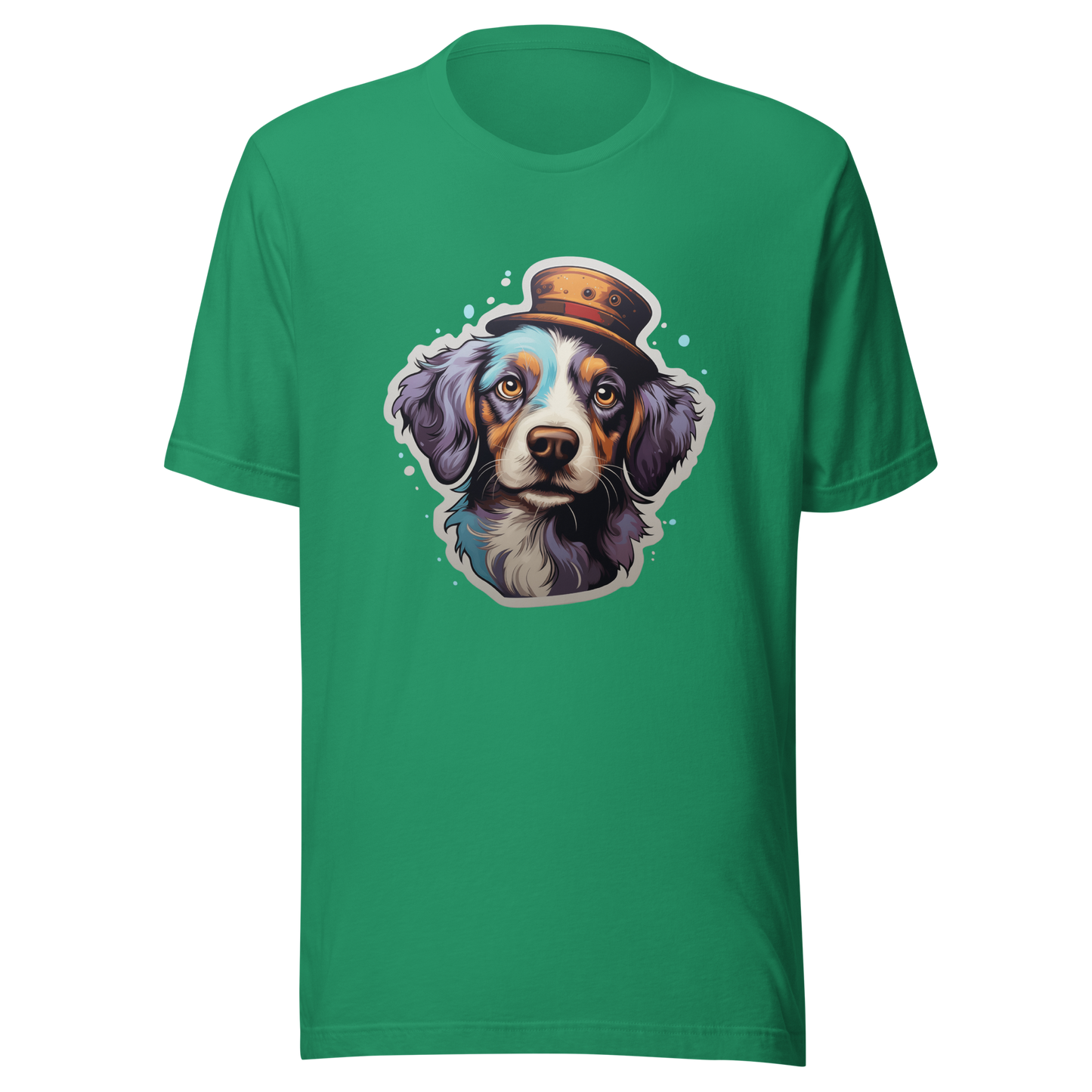 Unisex t-shirt "Top Hat Pooch: Distinguished Dog Portrait"