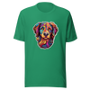 Unisex t-shirt "Kaleidoscopic Canine: A Spectrum of Colors" - Radiant Art of Radiant Group