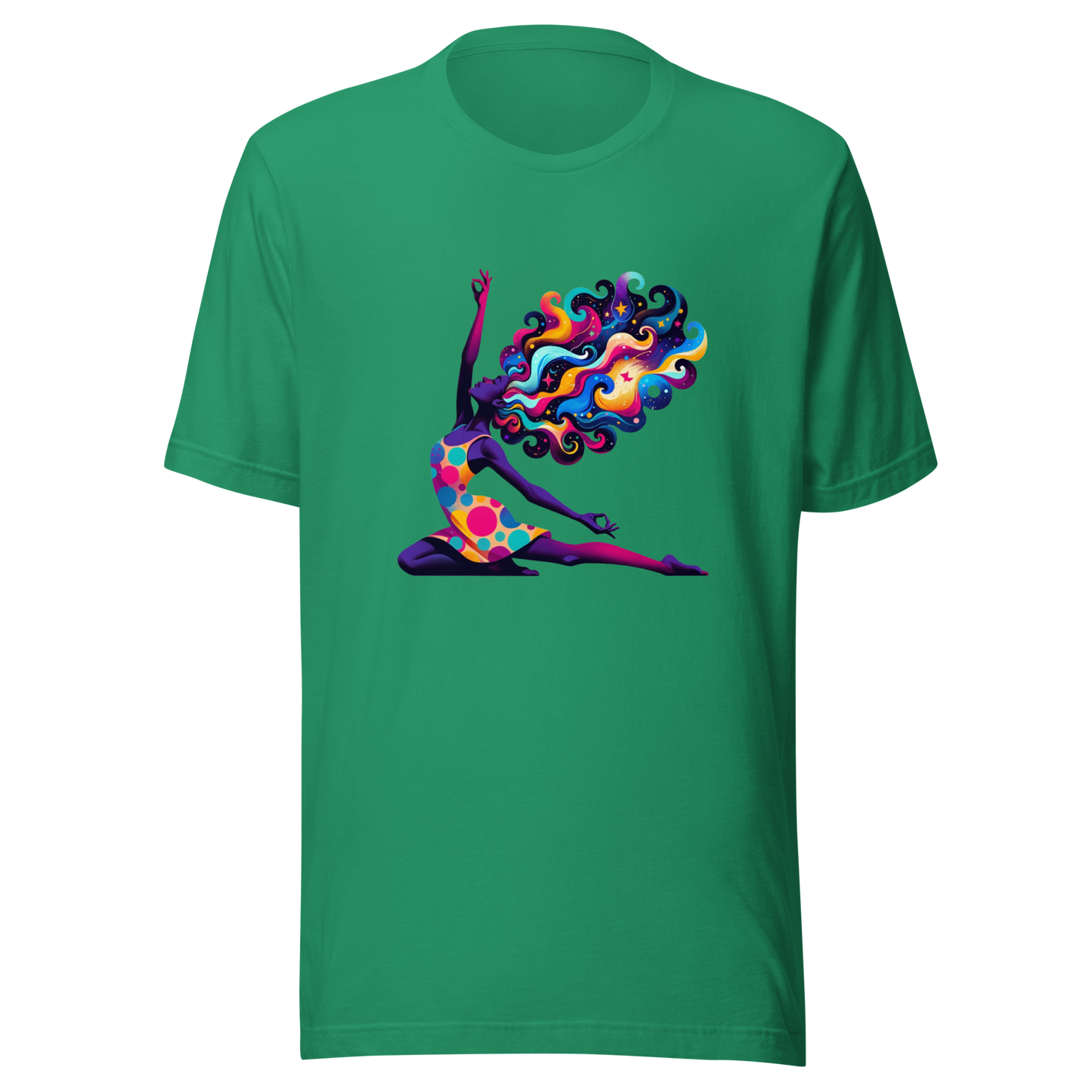 "Universal Flow: Abstract Cosmic Yoga" Graphic Unisex T-Shirt