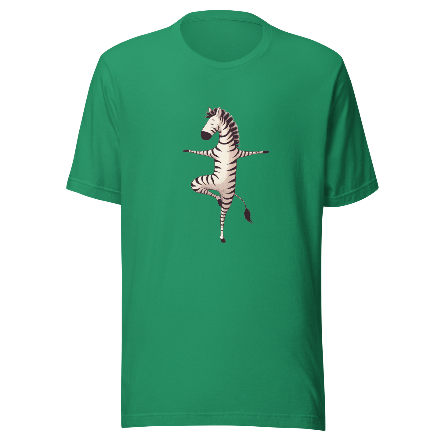 Unisex t-shirt Yoga Zebra