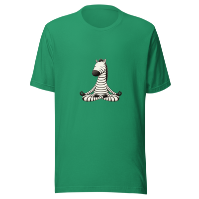 Unisex t-shirt Zen yoga Zebra - Radiant Art of Radiant Group