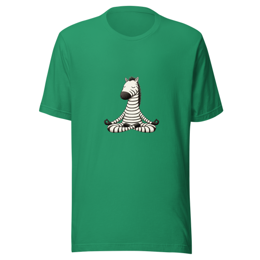 Unisex t-shirt Zen yoga Zebra