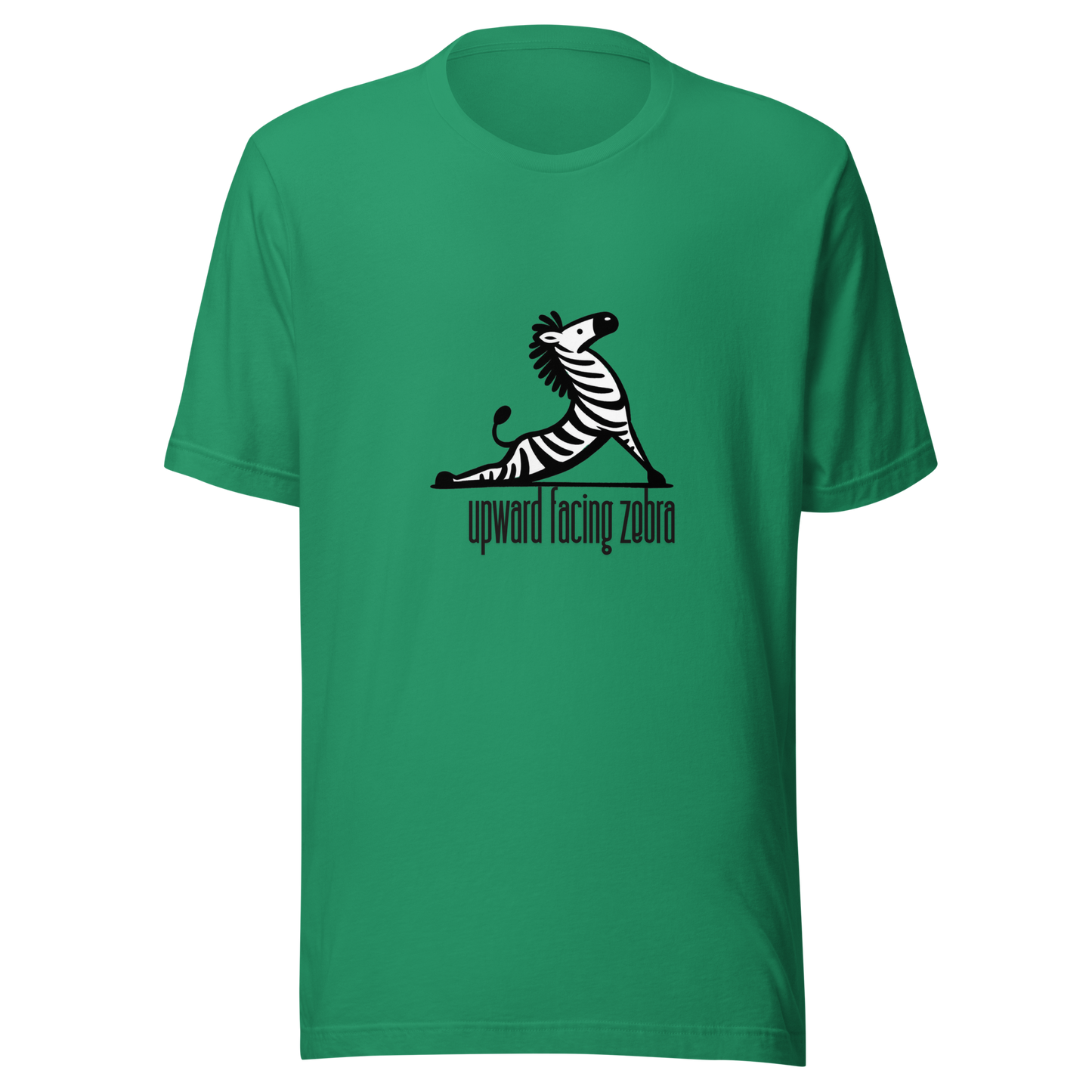 Unisex t-shirt Upward facing Zebra