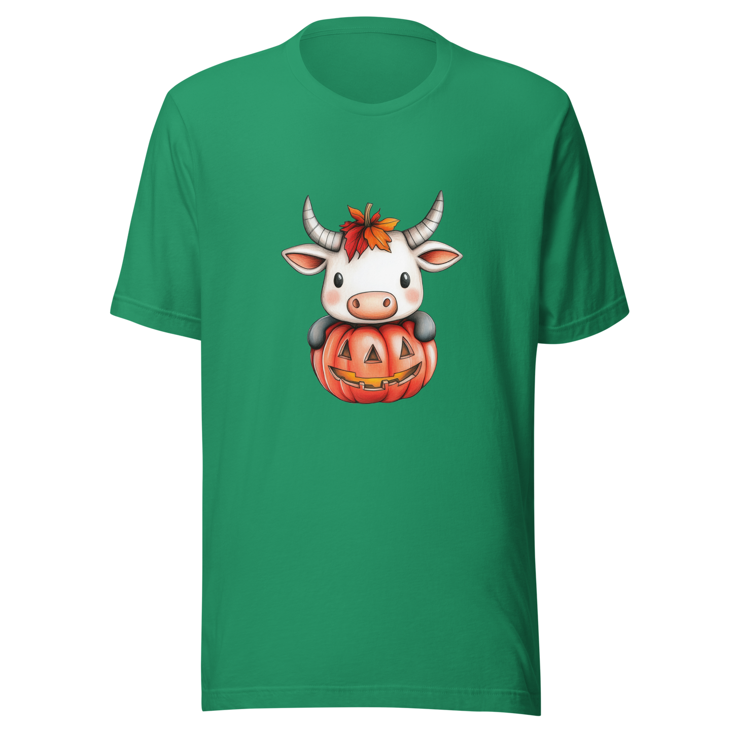 Unisex t-shirt  "Moo-lloween Surprise: The Pumpkin Cow"