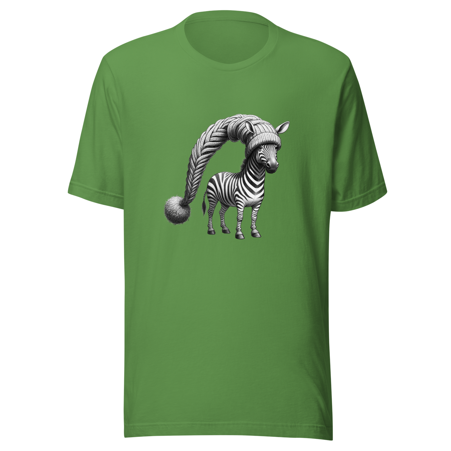 Unisex t-shirt of funny zebra