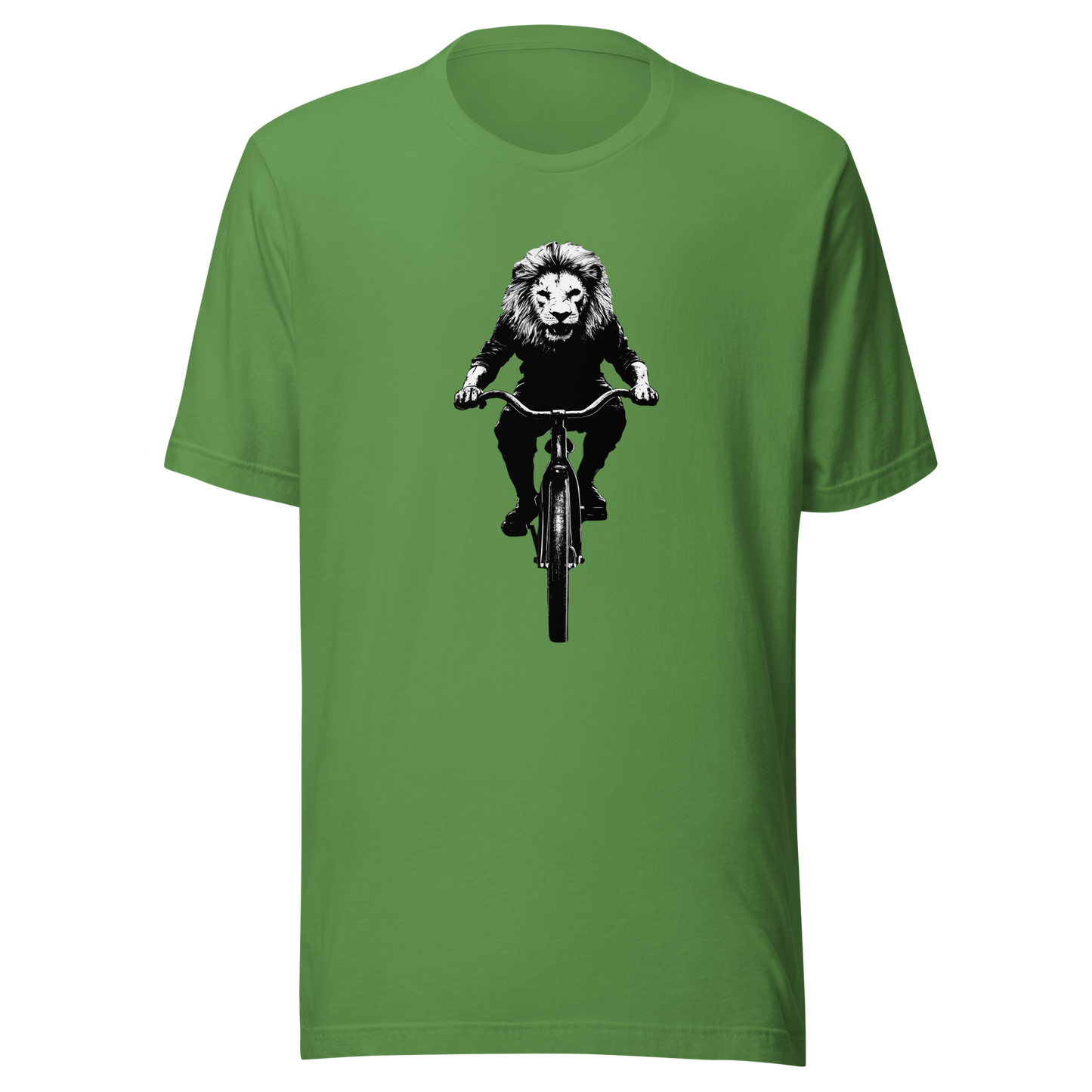 Unisex t-shirt "Lion on the bicycle"