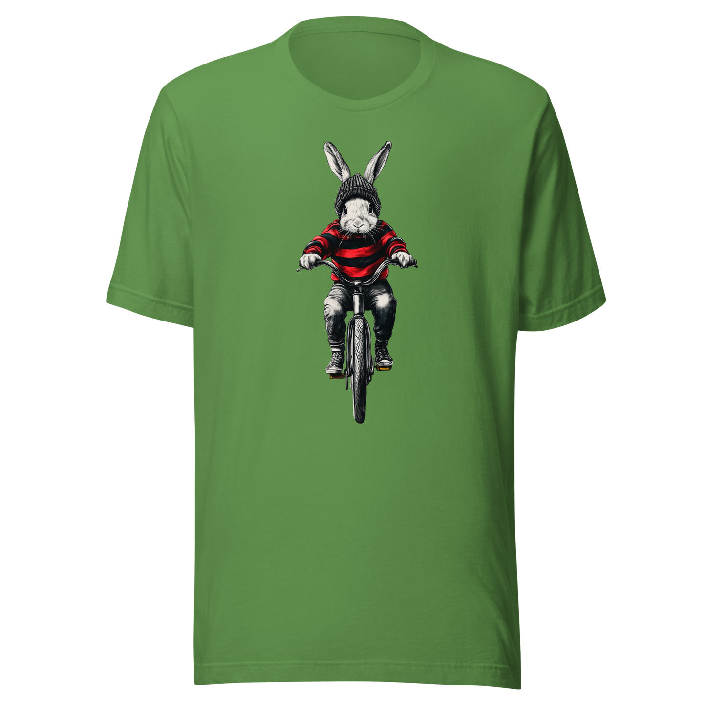 Unisex t-shirt "Rabbit on a bicycle"