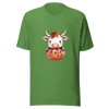 Unisex t-shirt  "Moo-lloween Surprise: The Pumpkin Cow" - Radiant Art of Radiant Group