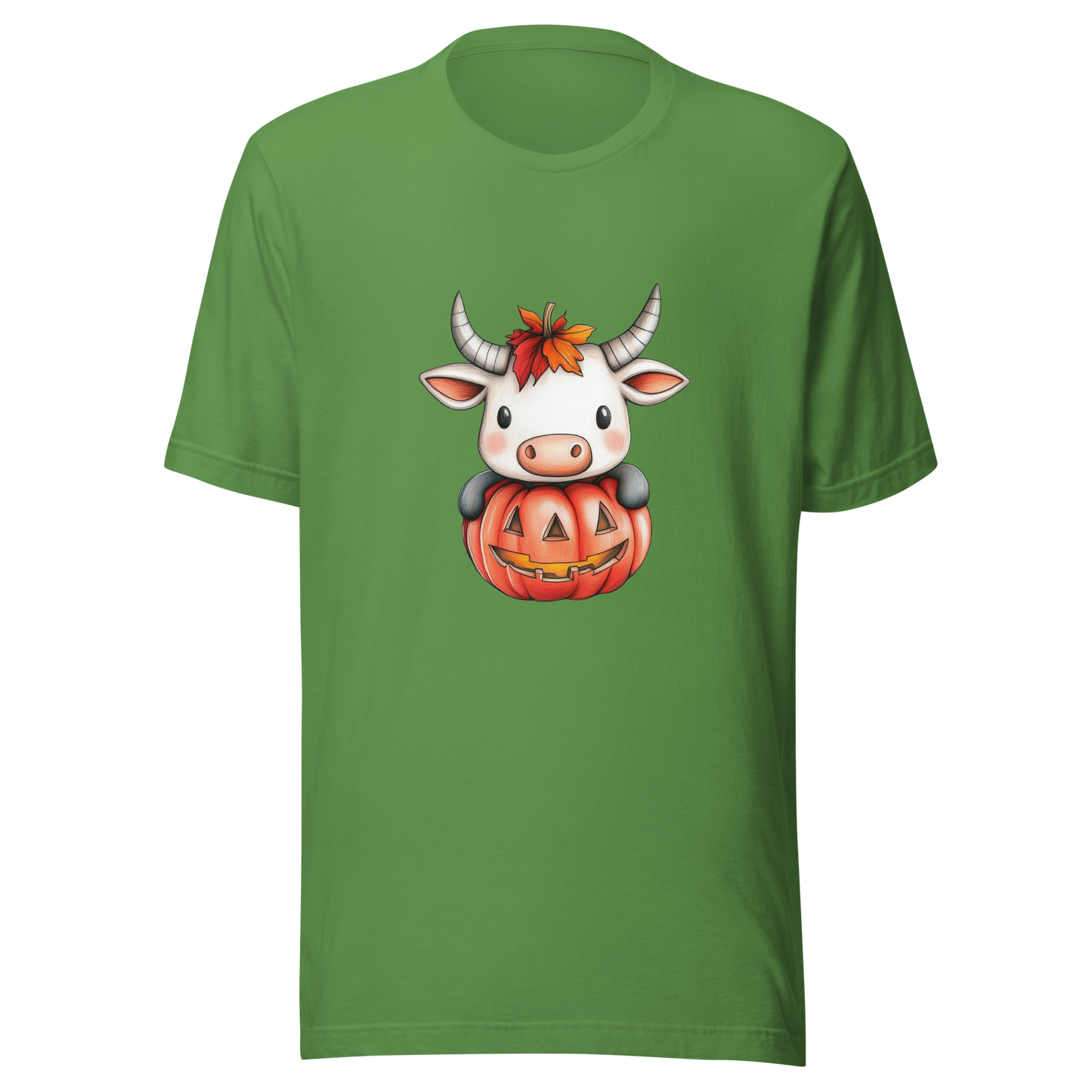 Unisex t-shirt  "Moo-lloween Surprise: The Pumpkin Cow"