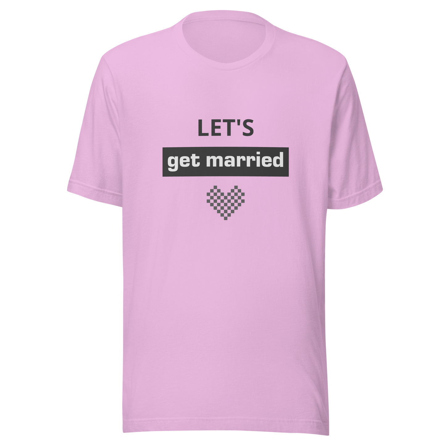 Unisex t-shirt "Let's get married"
