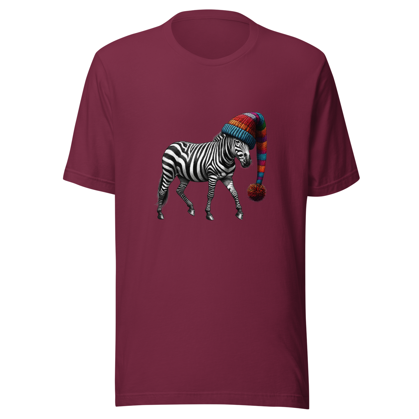 Unisex t-shirt - zebra in the hat
