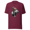 Unisex Novelty Hippo Graphic T-Shirt with Colorful Beanie - Radiant Art of Radiant Group