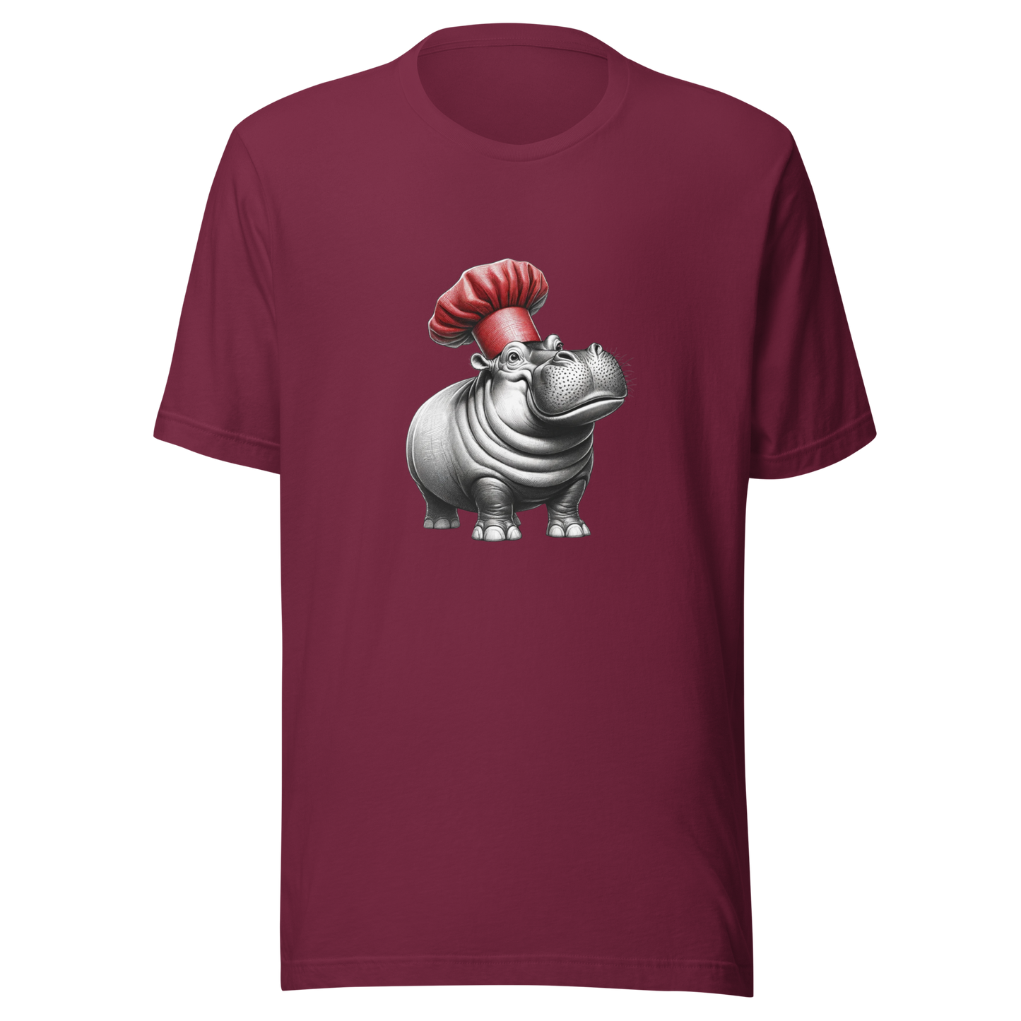"Hippo Chef: Culinary Comedian" Unisex Graphic T-Shirt