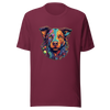 "Kaleidoscope Canine: Colorful Dog Portrait" Unisex T-Shirt - Radiant Art of Radiant Group