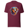 Unisex t-shirt "Colorful Companion: Warm-Toned Dog Portrait" - Radiant Art of Radiant Group