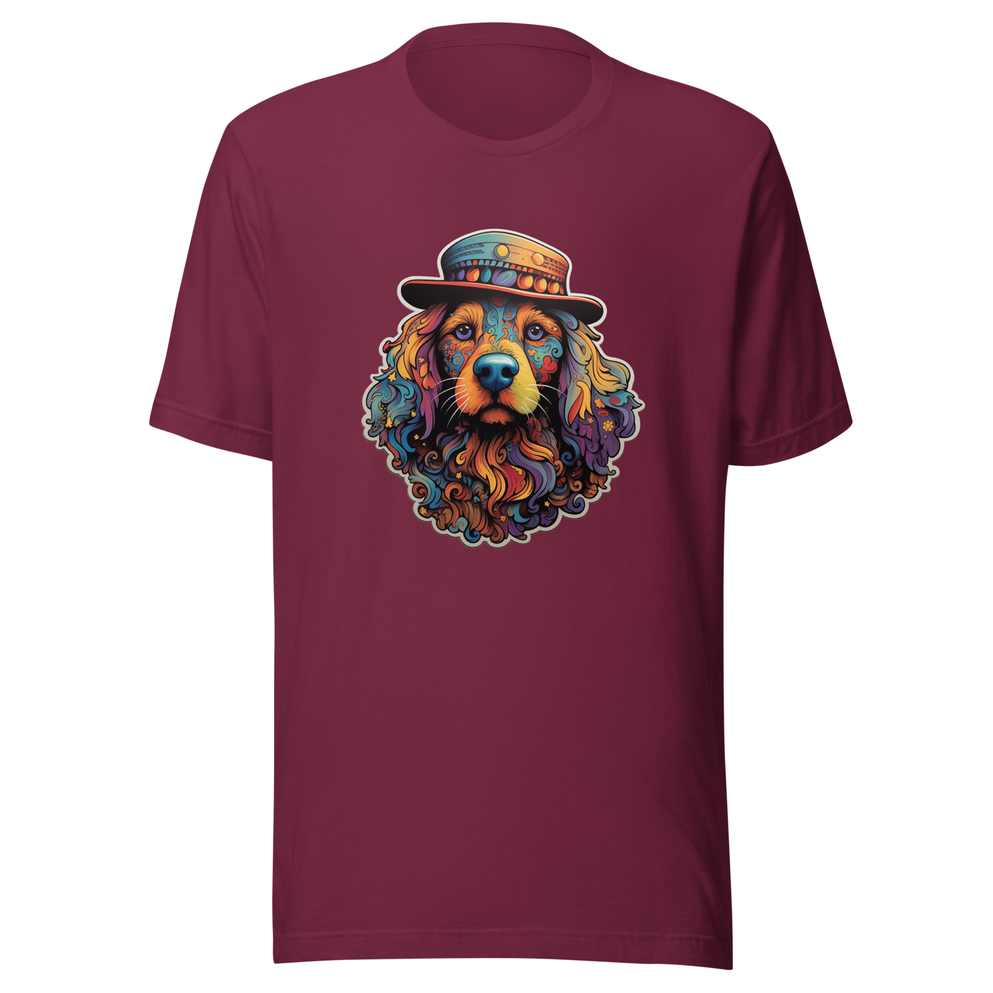 Unisex Graphic Tee "Gentleman Pup: Stylishly Hatted Dog"