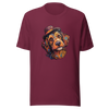 Unisex t-shirt "Bohemian Bowler: Artistic Dog with Hat" - Radiant Art of Radiant Group