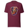 Unisex t-shirt "Kaleidoscopic Canine: A Spectrum of Colors" - Radiant Art of Radiant Group