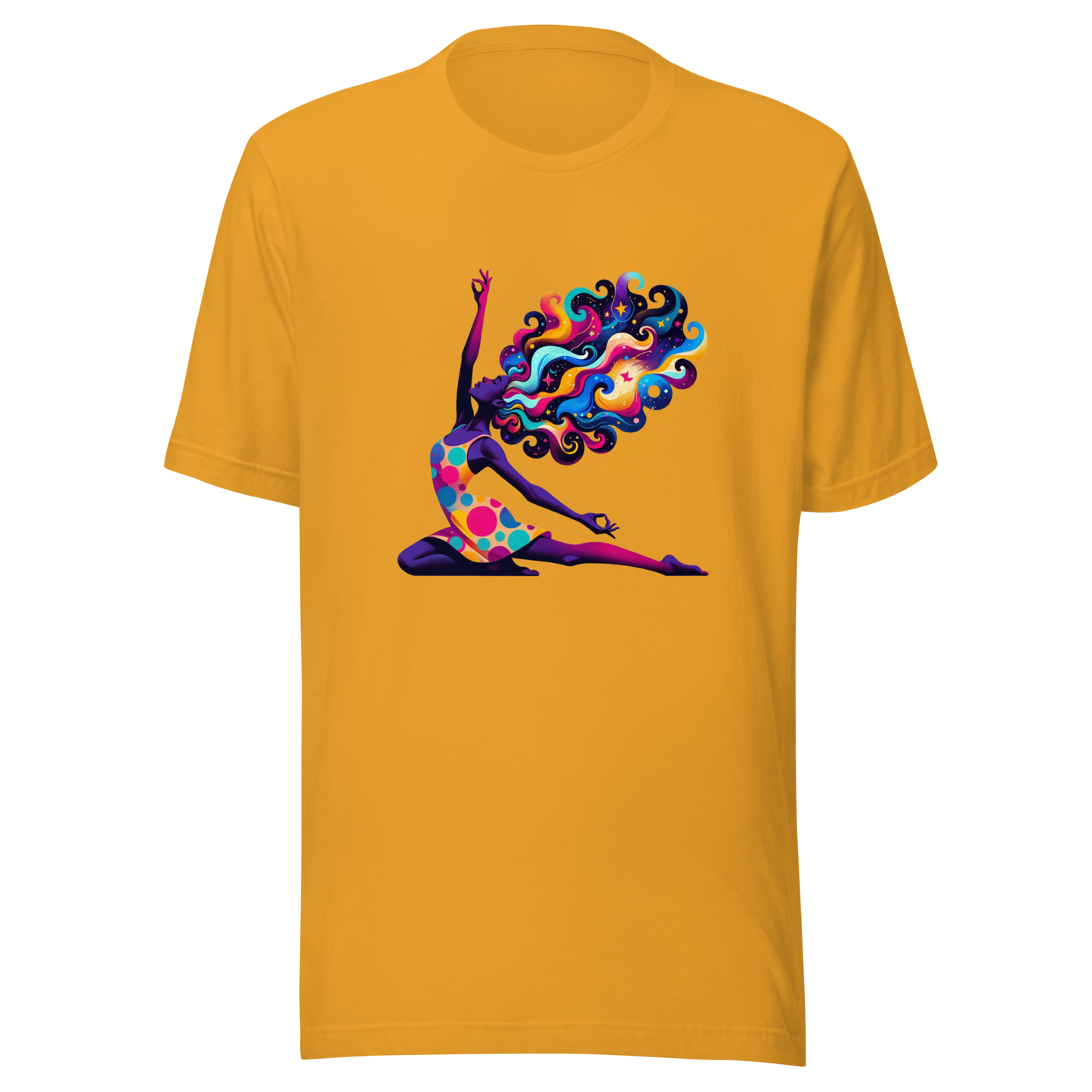 "Universal Flow: Abstract Cosmic Yoga" Graphic Unisex T-Shirt