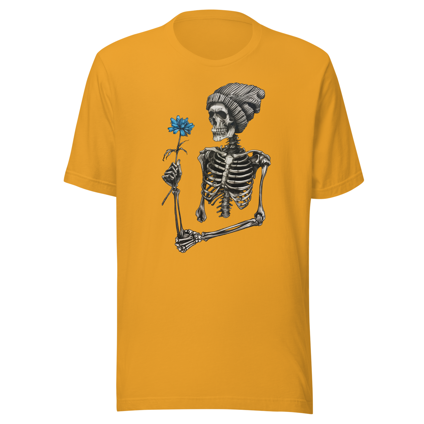 Unisex t-shirt "Floral Skeleton Chic"