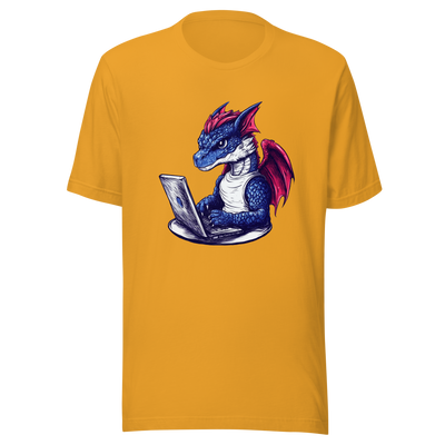 Unisex t-shirt  "Code Like a Dragon, Conquer Like a Legend" - Radiant Art of Radiant Group