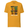 Mustard yellow This is fine everything is fine dog on fire meme humor graphic tee - funny dog on fire graphic t-shirt