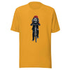 Lion on Bicycle T-Shirt, Cool Cycling T-Shirt, Bold Moves Only