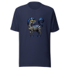 Unisex t-shirt with blue zebra - Radiant Art of Radiant Group