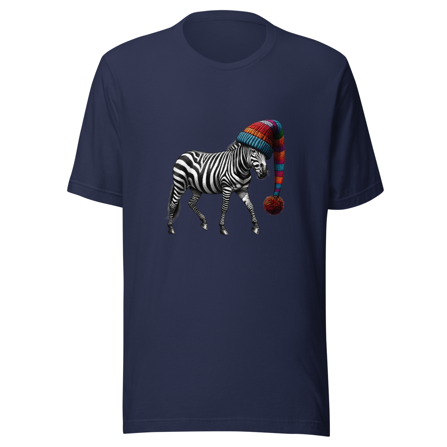 Unisex t-shirt - zebra in the hat
